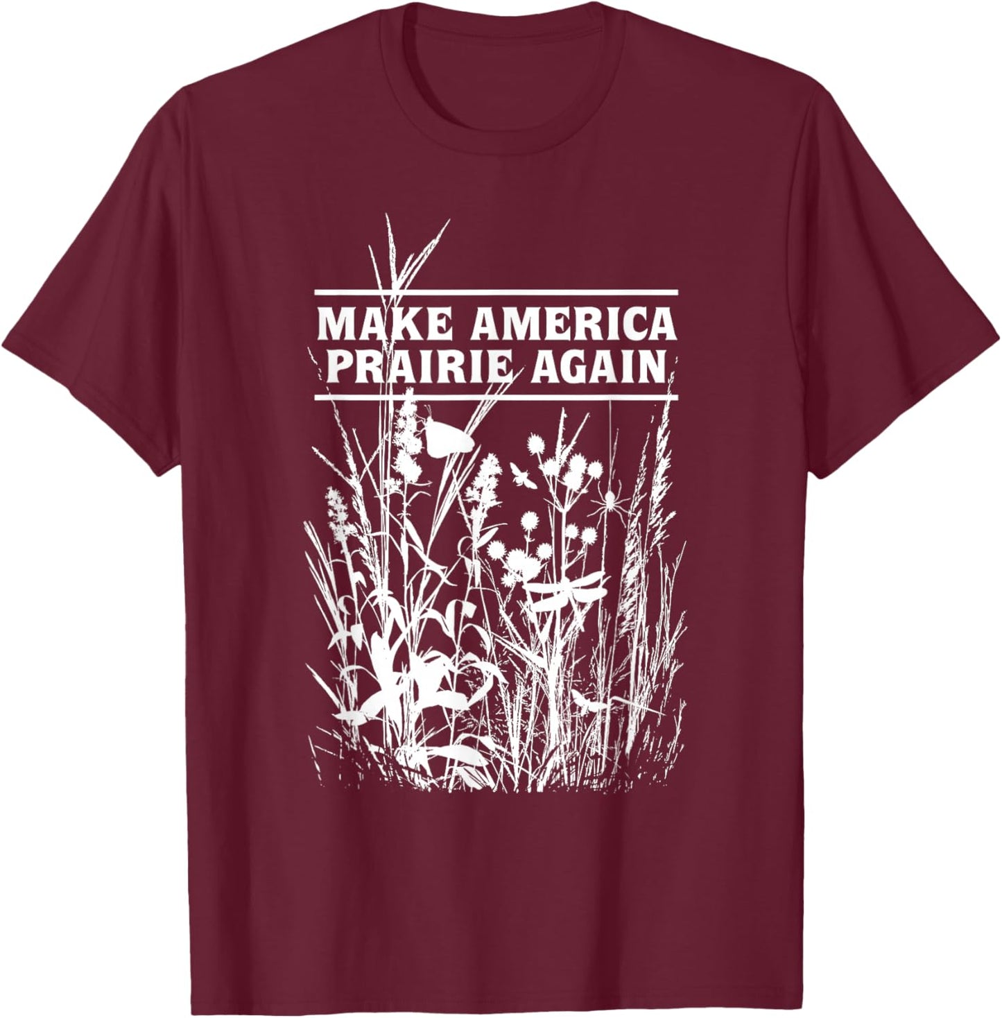 The Western Cowboys Store Make America Prairie Again T-Shirt - T-Shirt | Maroon