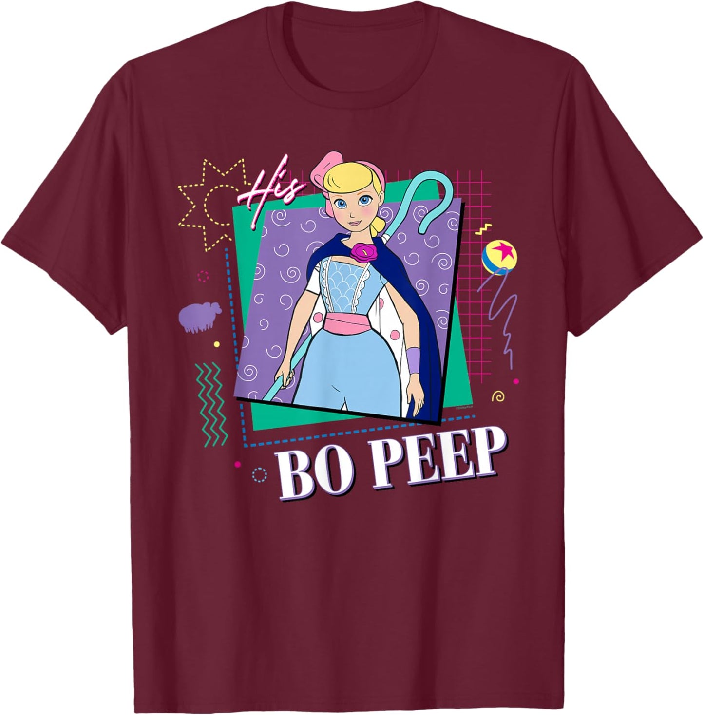 Disney and Pixar’s Toy Story Couples Matching His Bo Peep T-Shirt - T-Shirt | Maroon