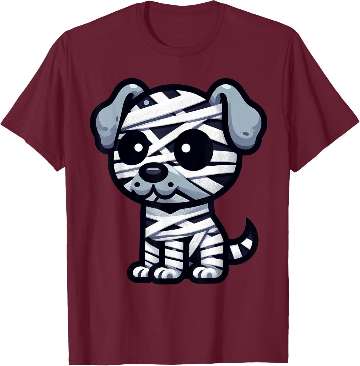 Mummy Dog Halloween - Cute, Funny & Spooky Pet Costume Women Kids T-Shirt - T-Shirt | Maroon