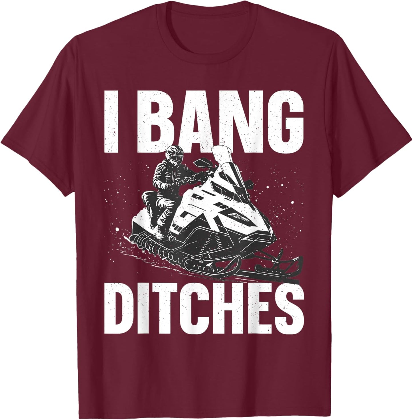 Snowmobile Design Women Snow Mobile Snowmobile Lover T-Shirt - T-Shirt | Maroon