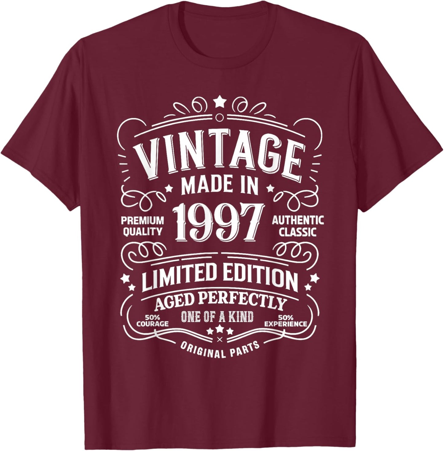28th Birthday 1997 Birthday Gifts Women T-Shirt - T-Shirt | Maroon