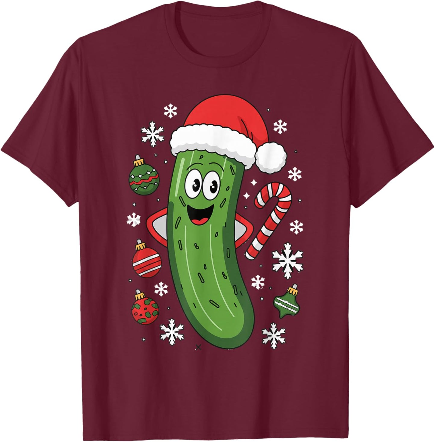 Pickles Christmas T-Shirt - T-Shirt | Maroon