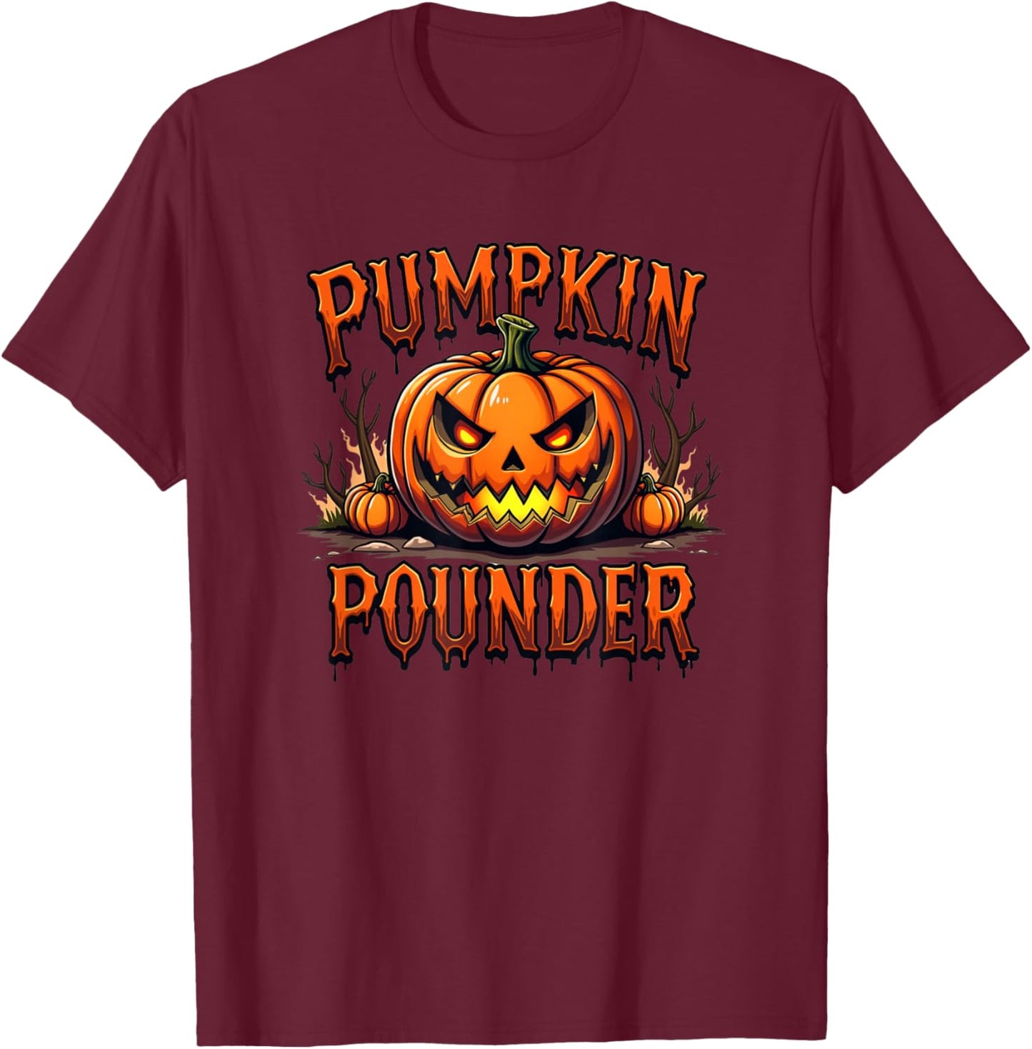 Pumpkin Pounder Top for Partner of Ginger Red Head Person T-Shirt - T-Shirt | Maroon