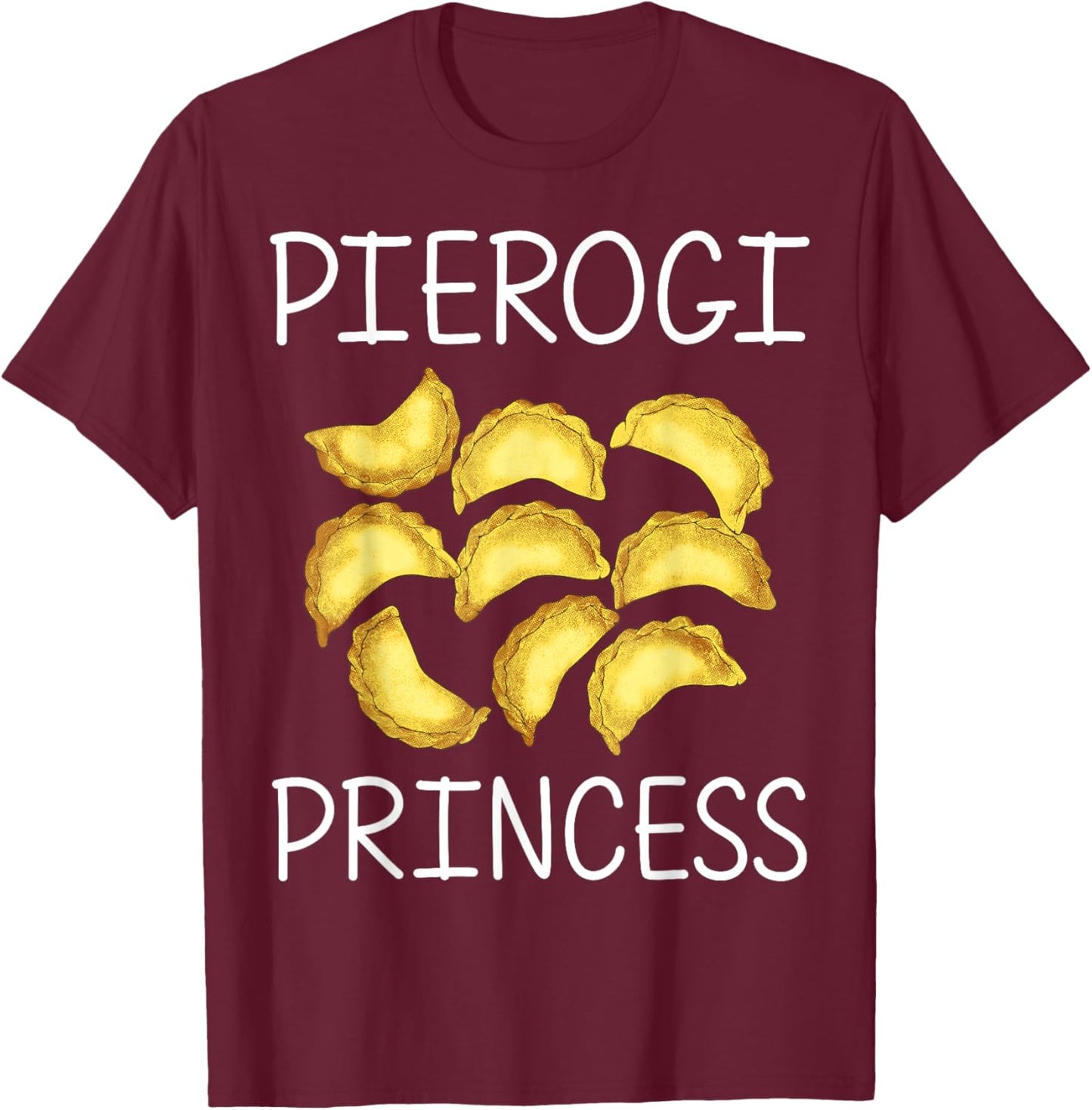 Cool Pierogi For Girls Kid Polish Food Dumpling Squad Poland T-Shirt - T-Shirt | Maroon