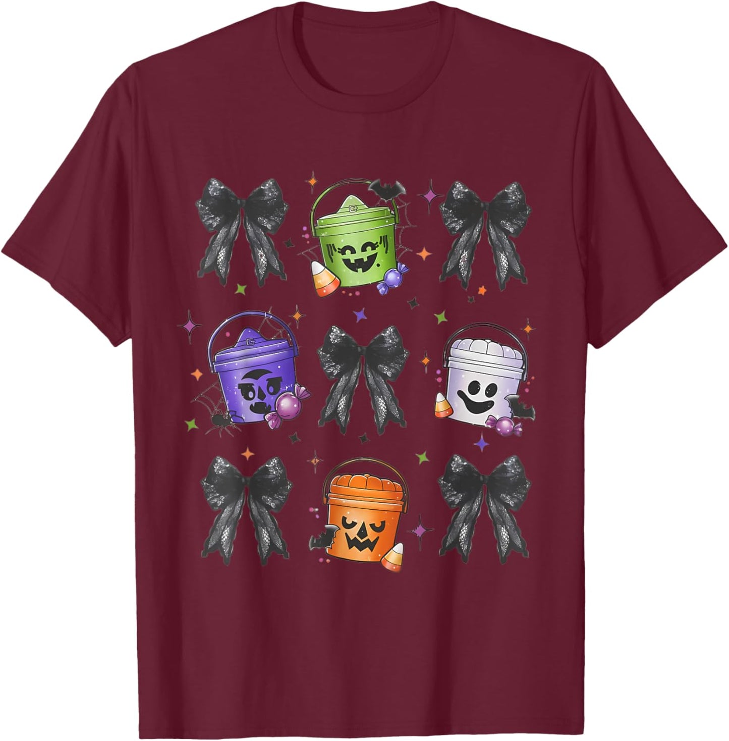 Spooky Nuggets Meal Bucket Trendy Halloween, Spooky Season T-Shirt - T-Shirt | Maroon