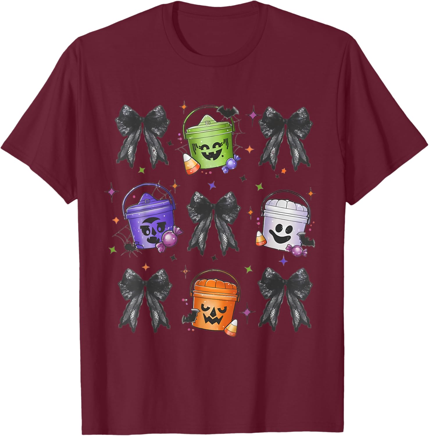 Spooky Nuggets Meal Bucket Trendy Halloween, Spooky Season T-Shirt - T-Shirt | Maroon