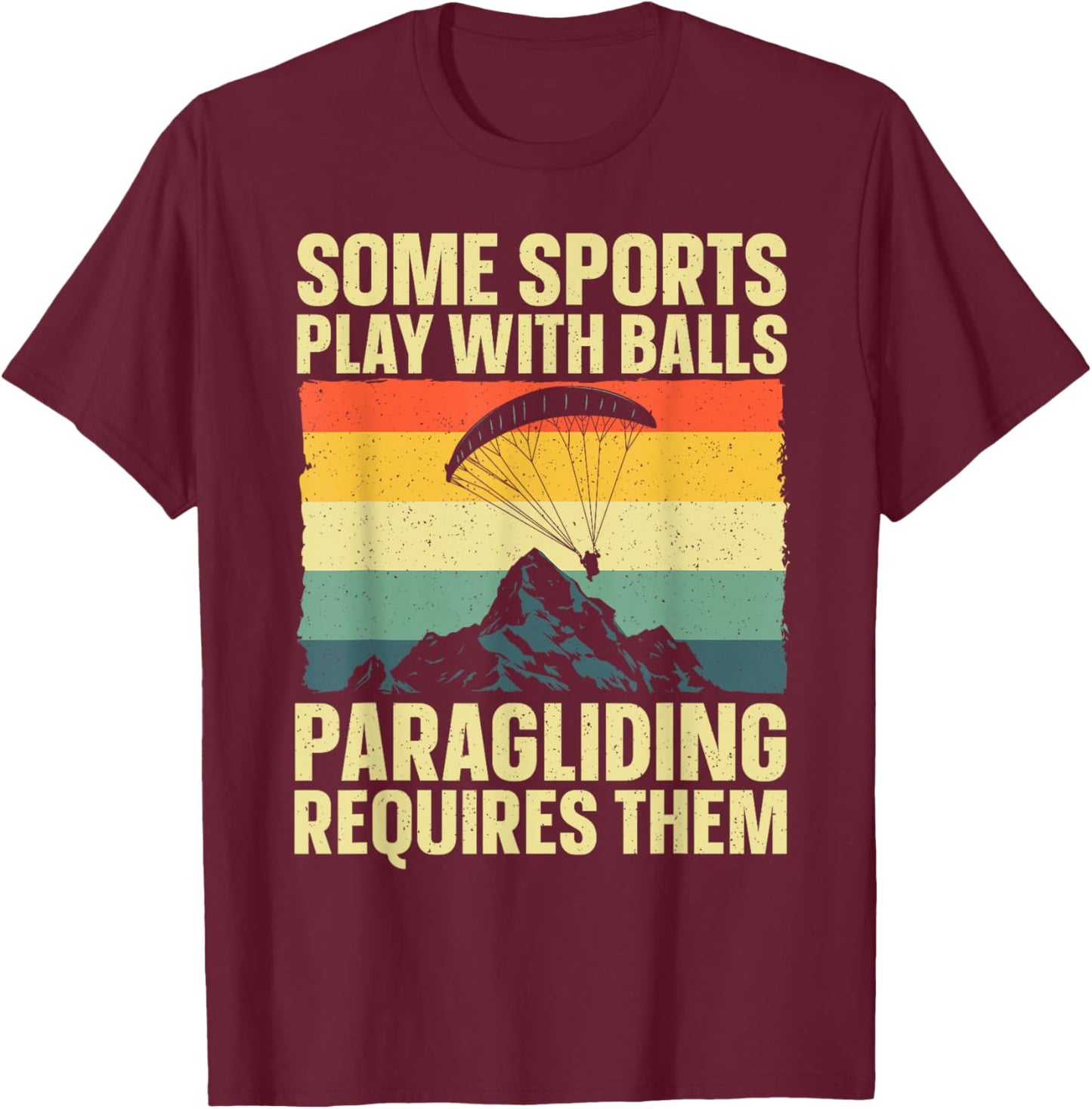 Funny Paragliding Design Women Paraglide Paraglider T-Shirt - T-Shirt | Maroon