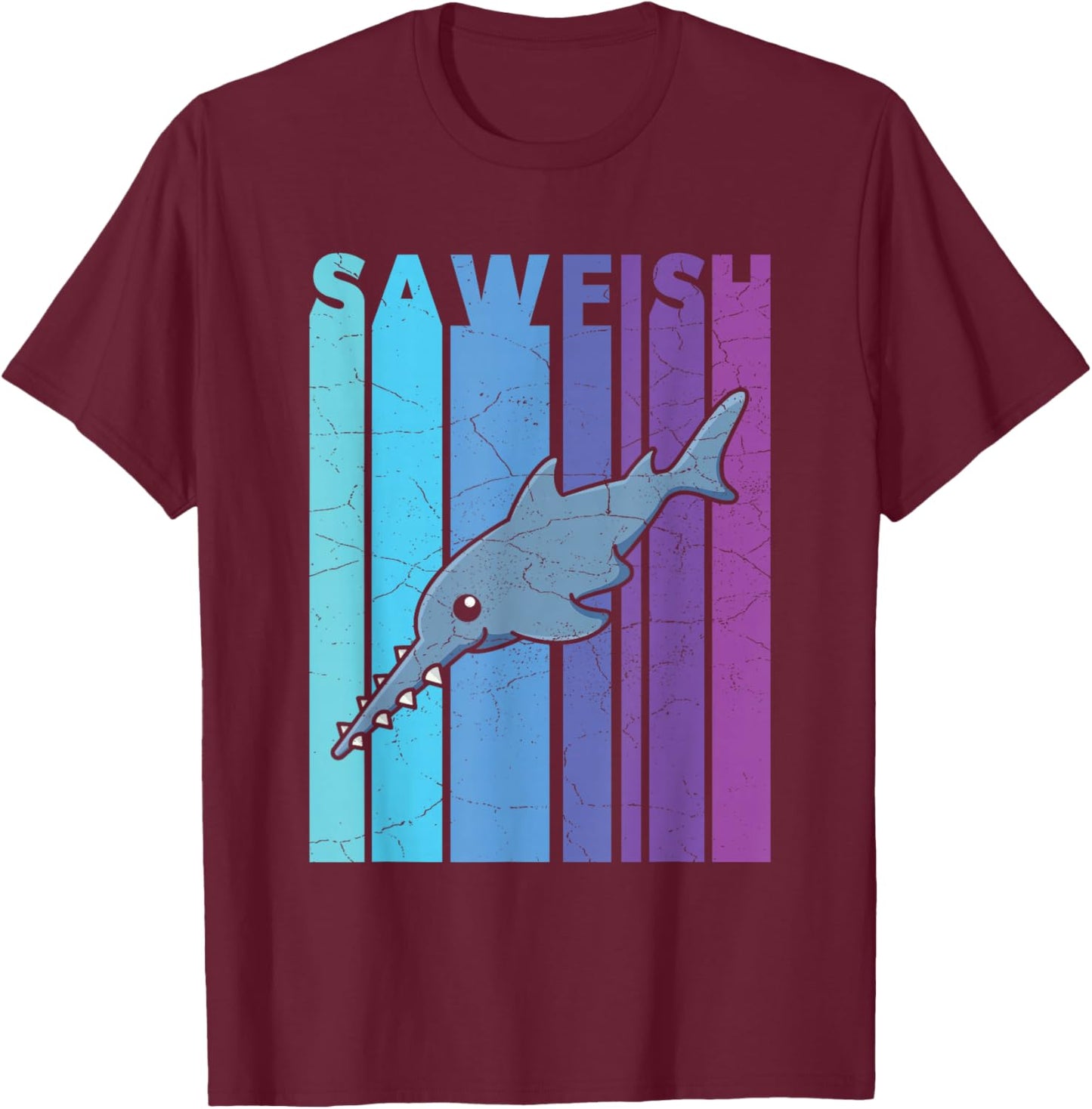 Sawfish Squad Design for a Sawfish fan T-Shirt - T-Shirt | Maroon