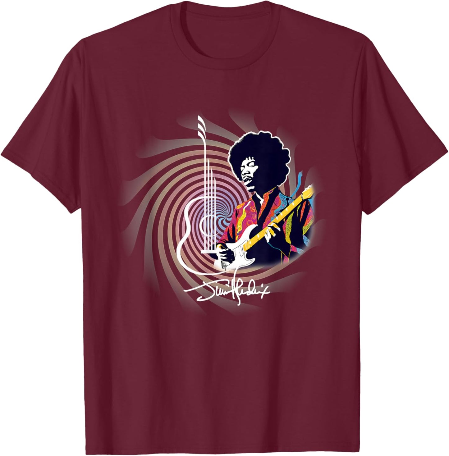Jimi Hendrix_005 T-Shirt - T-Shirt | Maroon