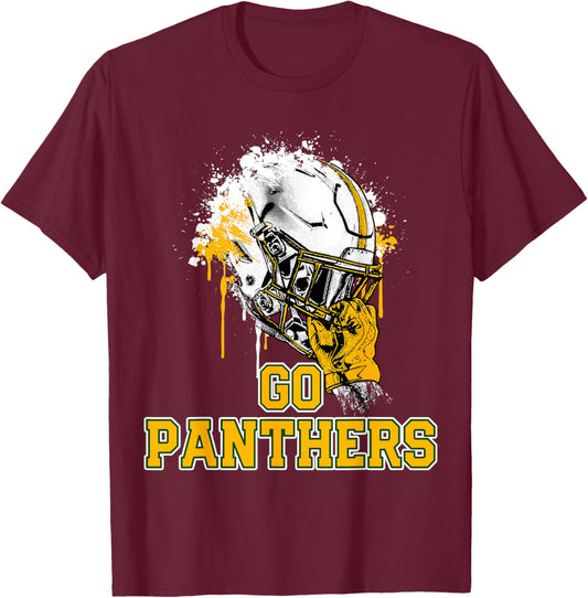Peoria Panthers Rising Helmet GO! T-Shirt - T-Shirt | Maroon