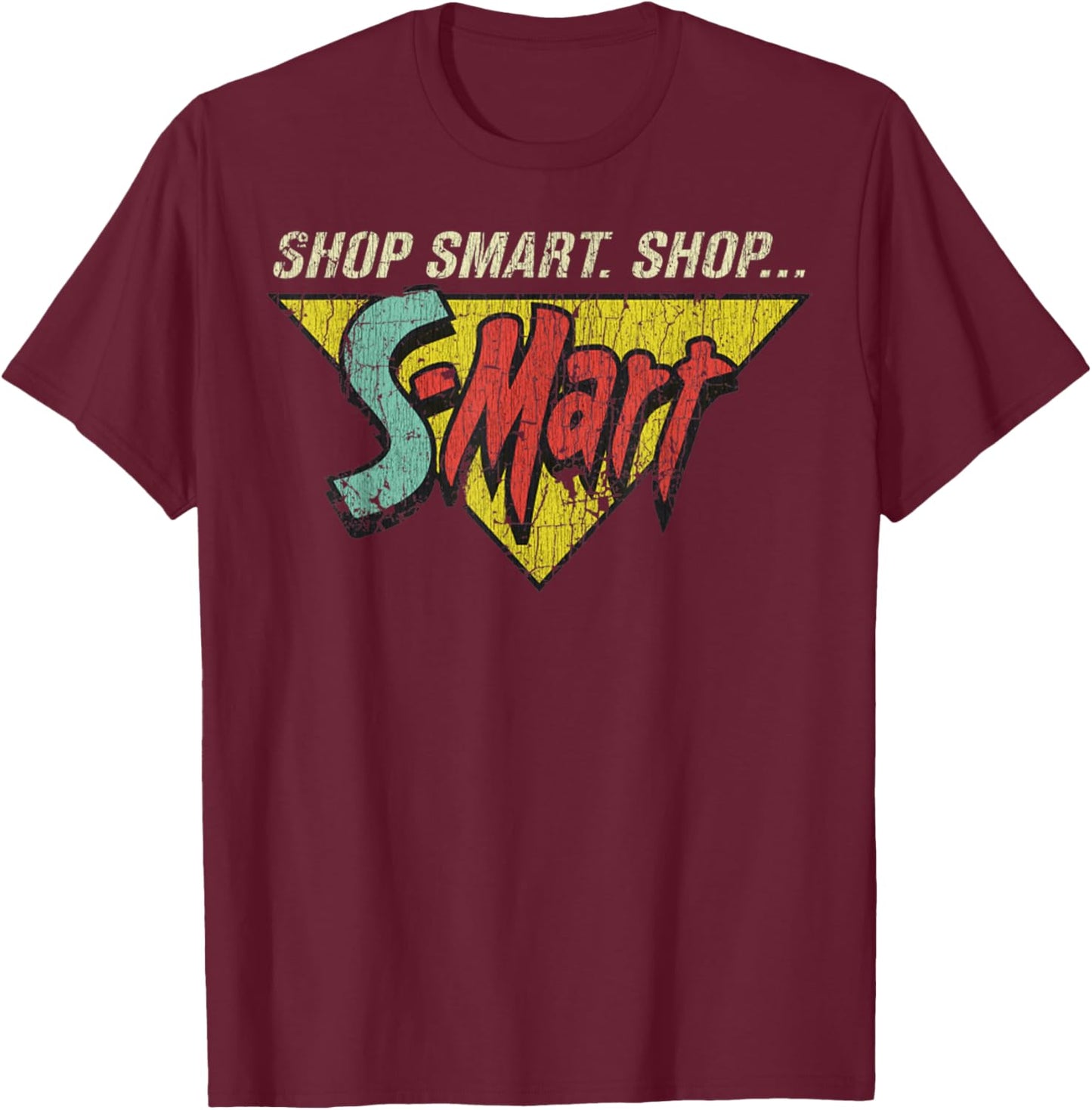 Vintage Shop Smart Retro Shop S-Mart Film Lover Costume T-Shirt - T-Shirt | Maroon