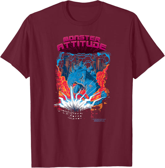 Godzilla vs. Kong Attitude - Officially Licensed Black -Adult T-Shirt - T-Shirt | Maroon