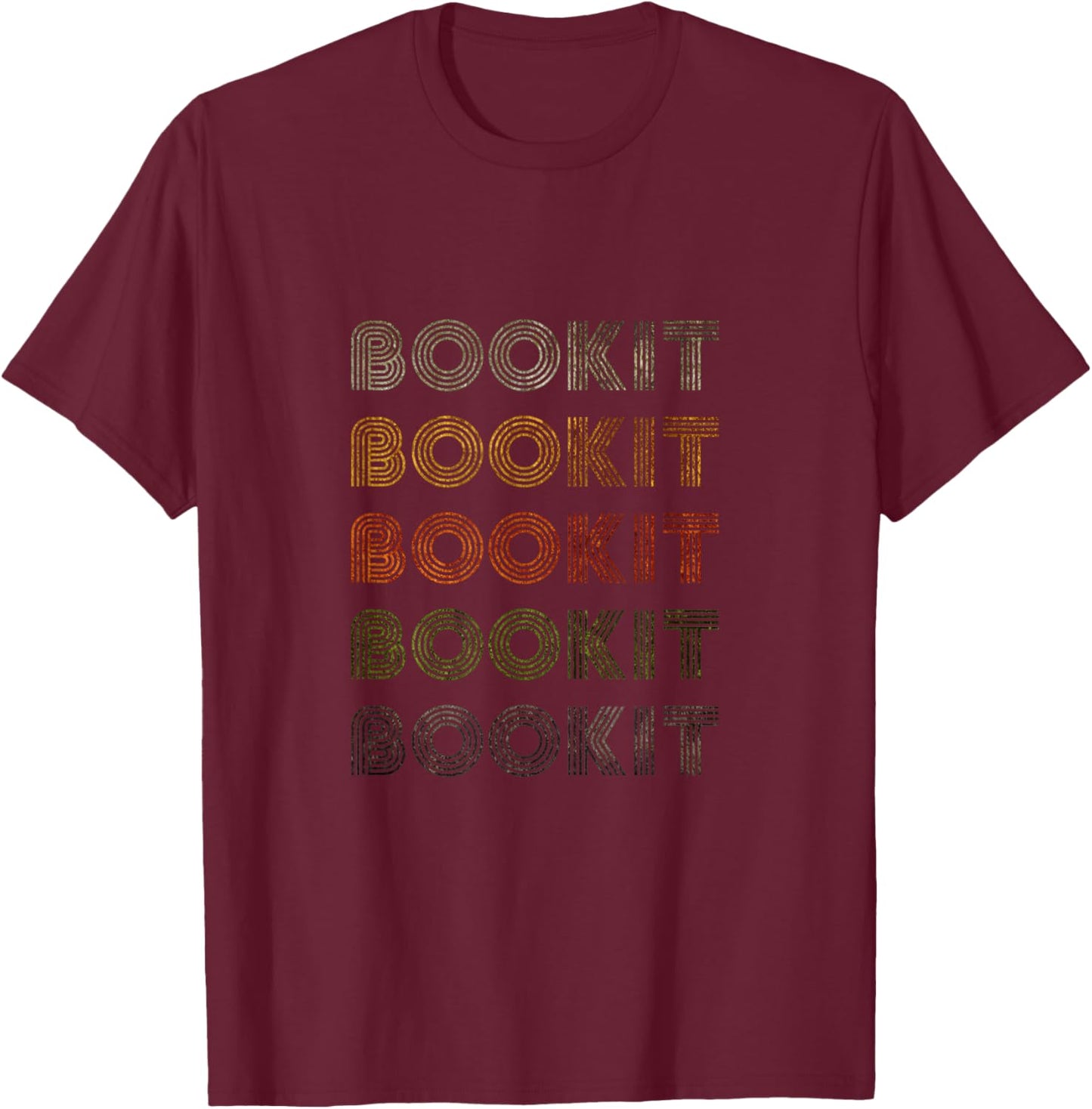 Love Heart Bookit Grunge Vintage Style Black Bookit T-Shirt - T-Shirt | Maroon