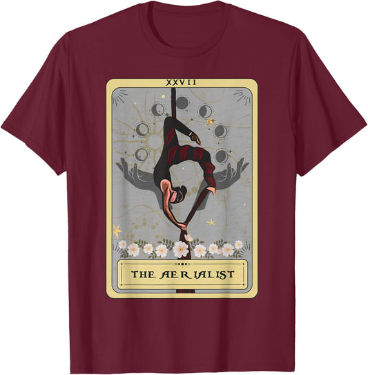 Aerialist Tarot Card Aerial Dancing Aerial Dancer Women T-Shirt - T-Shirt | Maroon