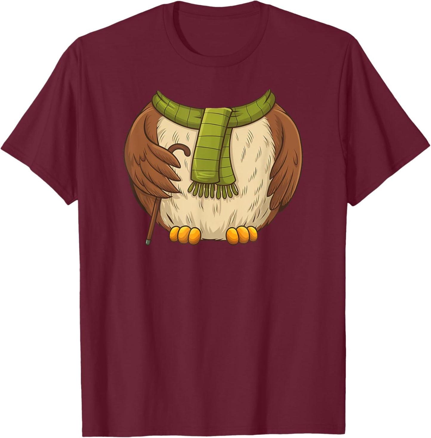 Owl Costume Halloween T-Shirt - T-Shirt | Maroon