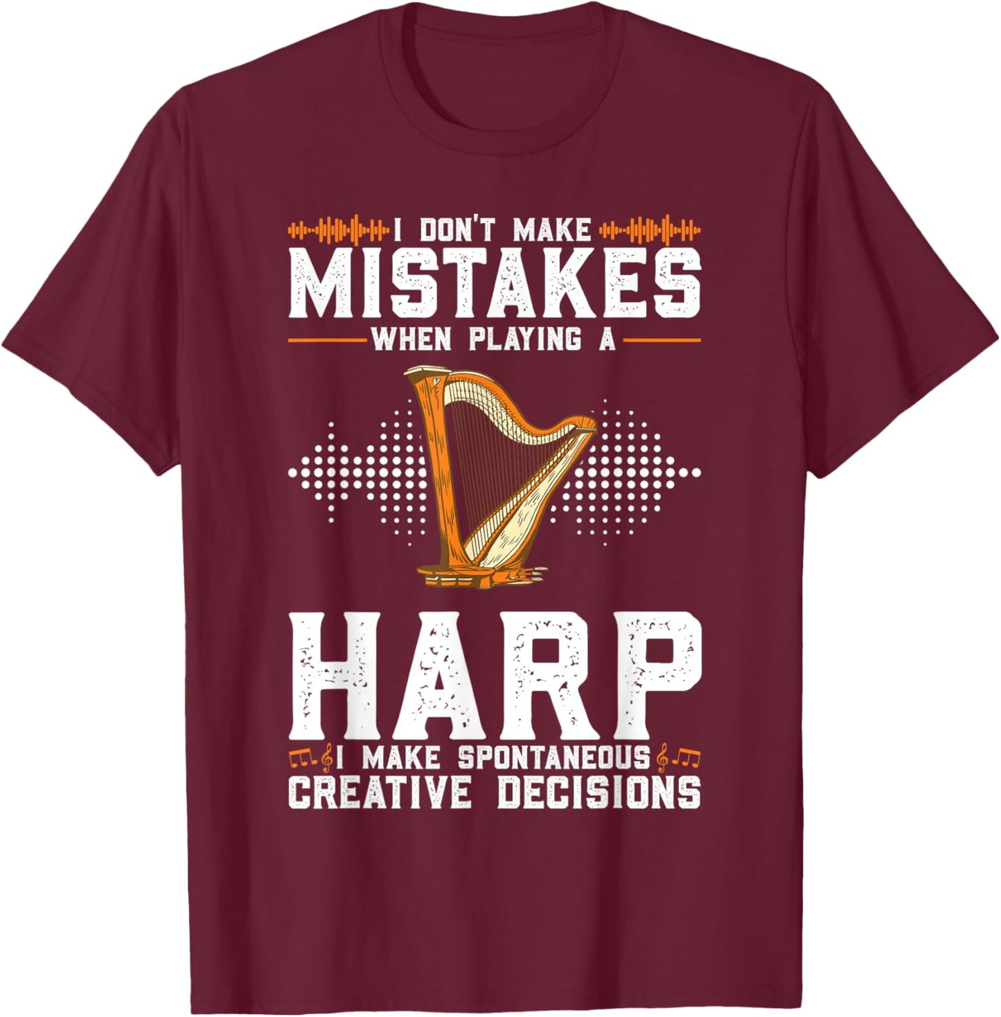 Harp T-Shirt - T-Shirt | Maroon
