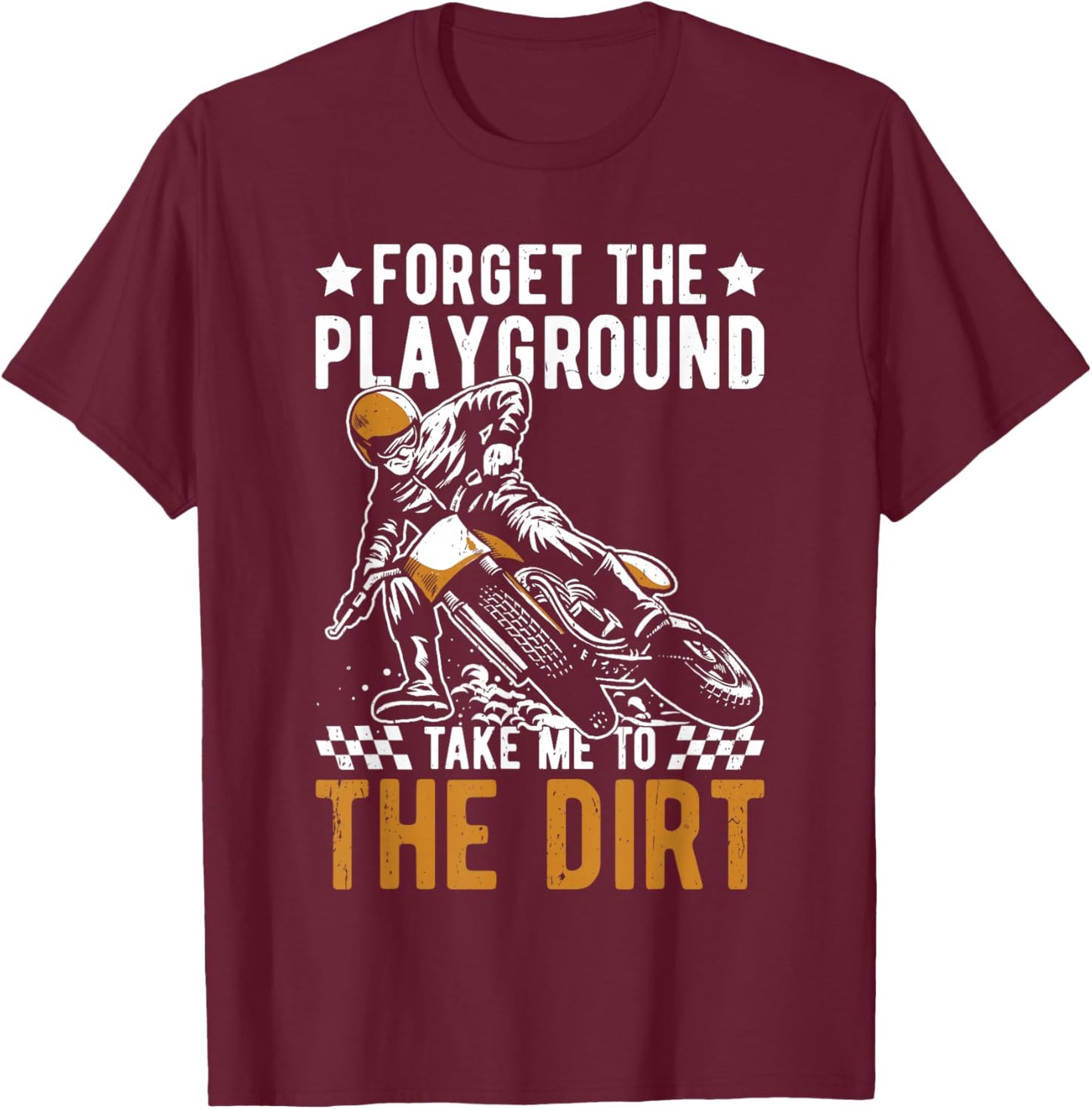 Flat Track Racing kids T-Shirt - T-Shirt | Maroon