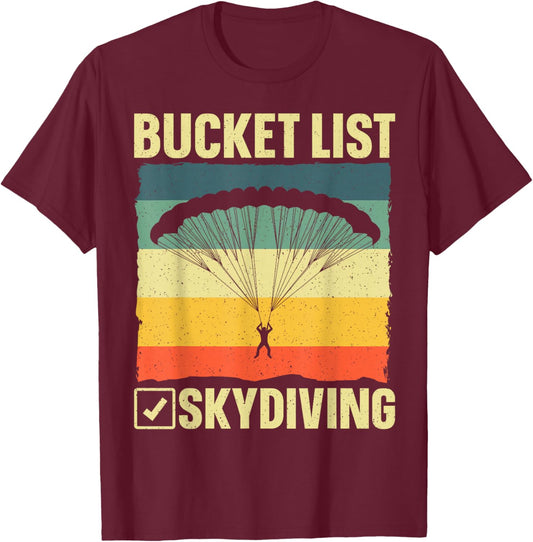 Funny Skydiving Art Women Skydiver Sky Diving Lover T-Shirt - T-Shirt | Maroon