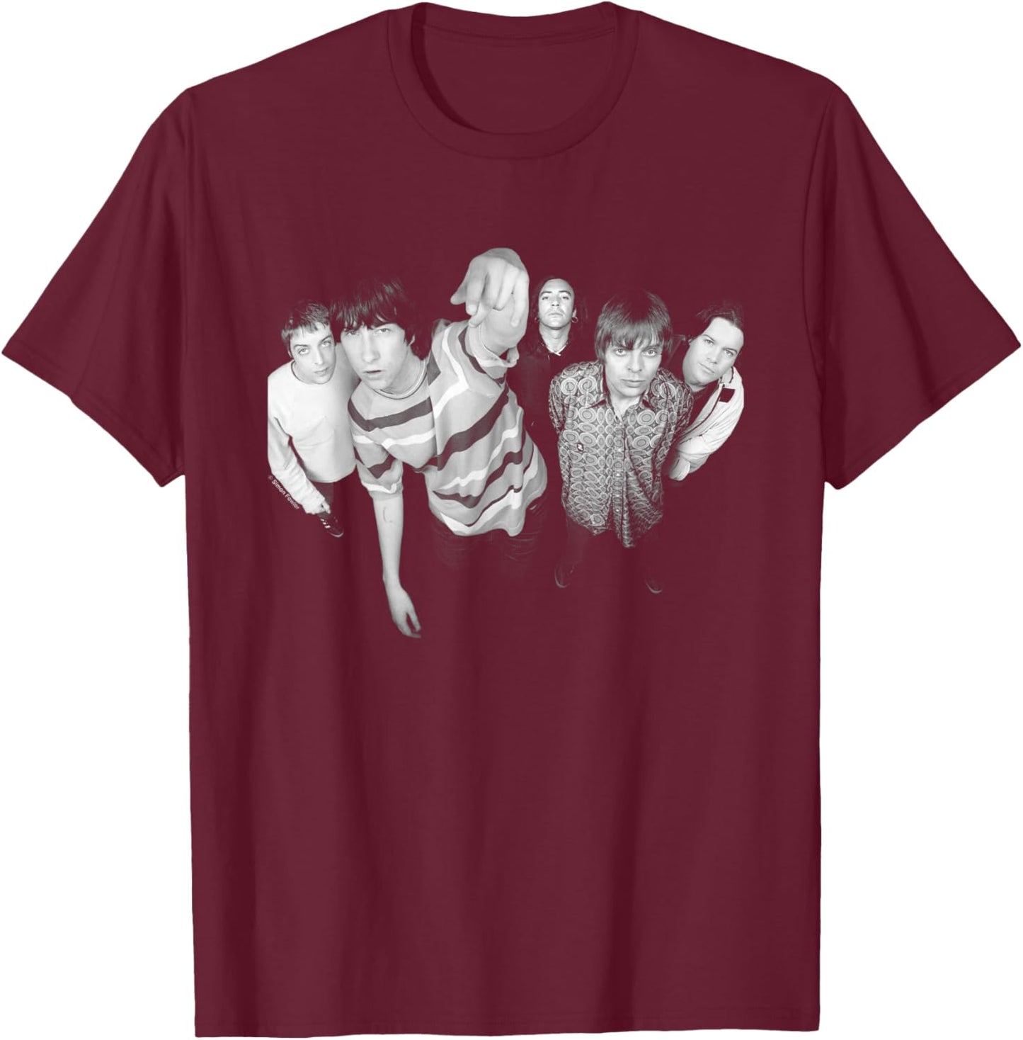 Primal Scream Band Photo By Simon Fowler T-Shirt - T-Shirt | Maroon