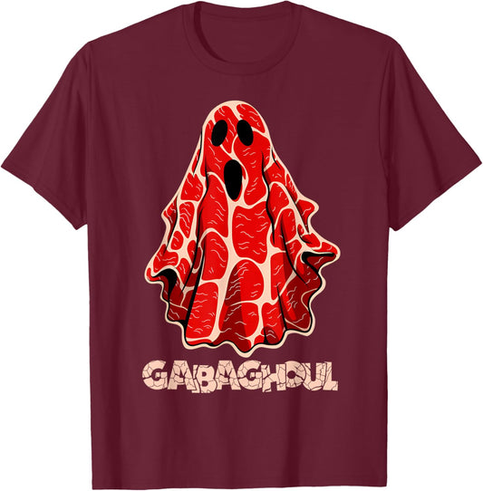 Gabaghoul Halloween Spooky Funny Slang Italian Ham Parody T-Shirt - T-Shirt | Maroon
