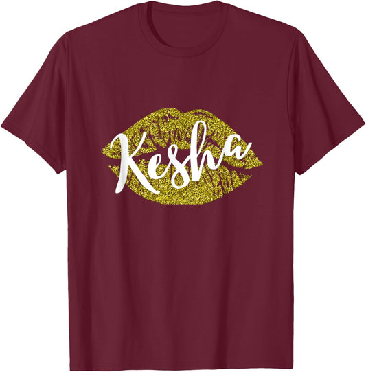Kesha Name T-Shirt - T-Shirt | Maroon