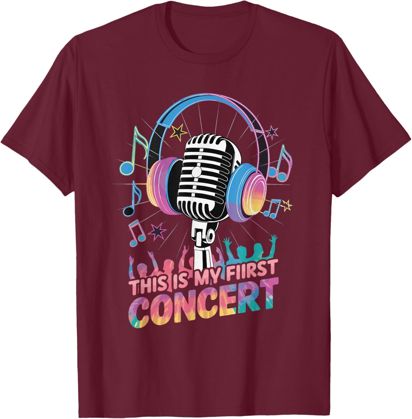 This Is My First Concert T-Shirt - T-Shirt | Maroon