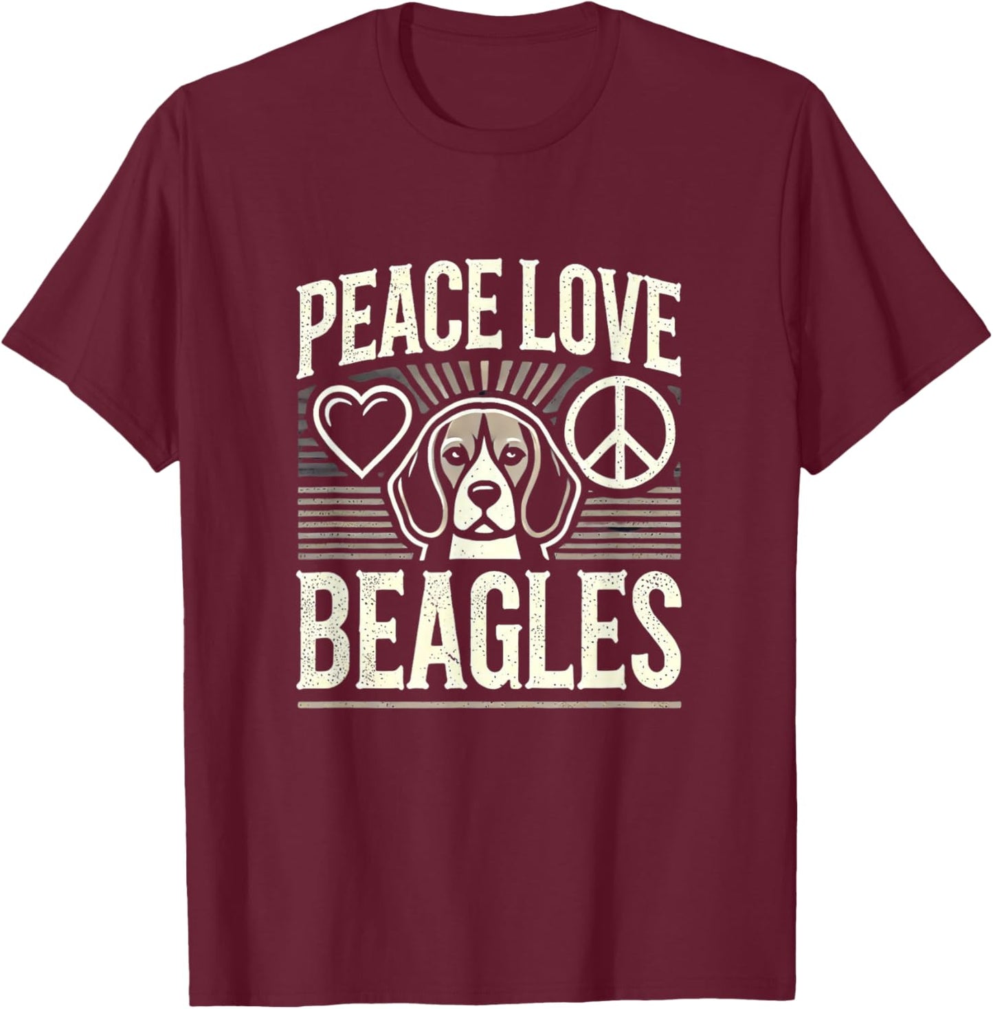 Beagle Shirt Girls Women Beagles Lover Beagle T-Shirt - T-Shirt | Maroon