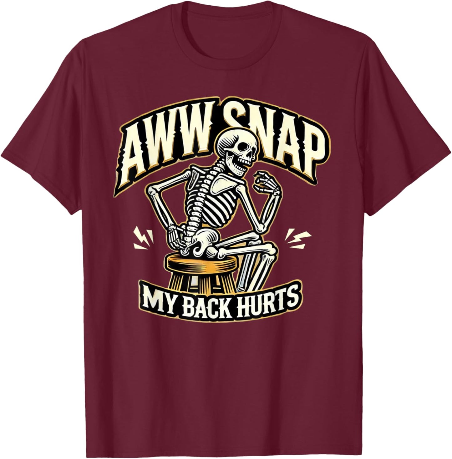 Funny Lumbar Back Surgery Recovery Fusion Get Well Gift Men T-Shirt - T-Shirt | Maroon