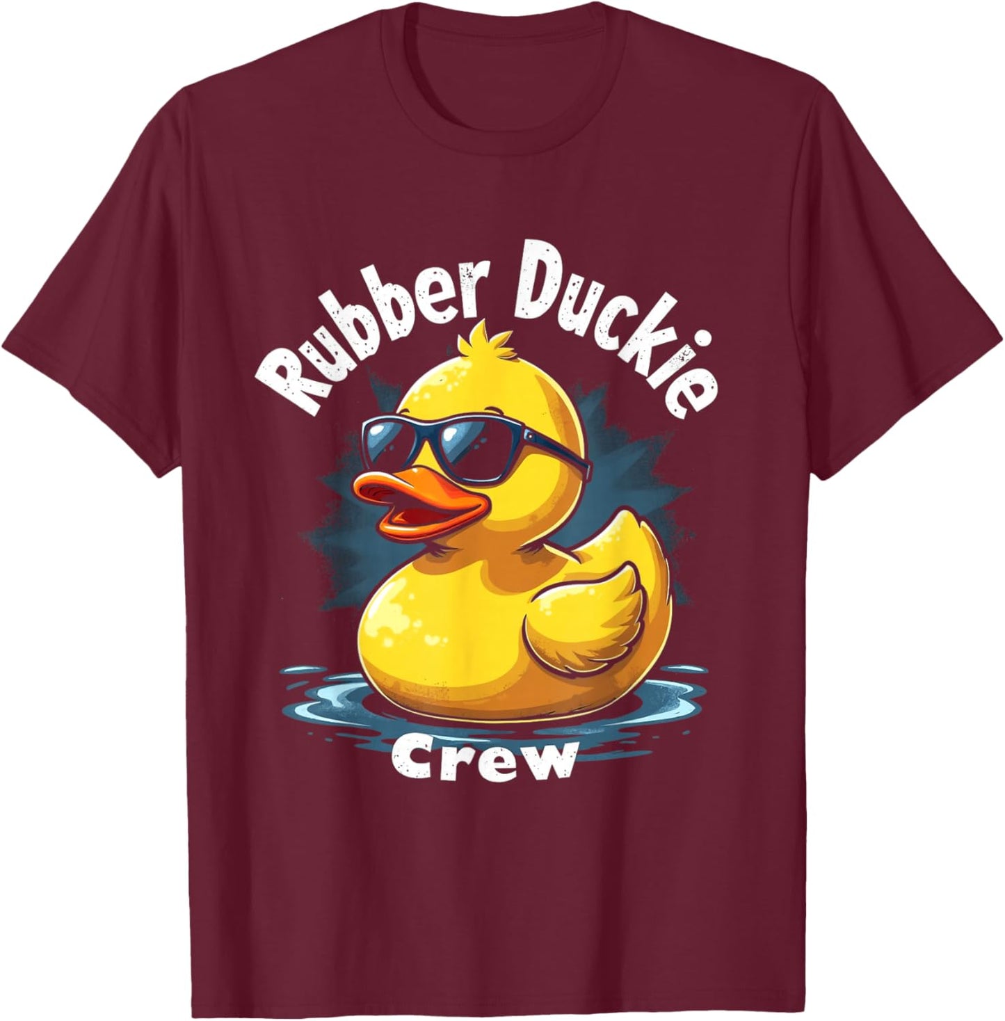 Rubber Duckie Crew Rubber Duck T-Shirt - T-Shirt | Maroon