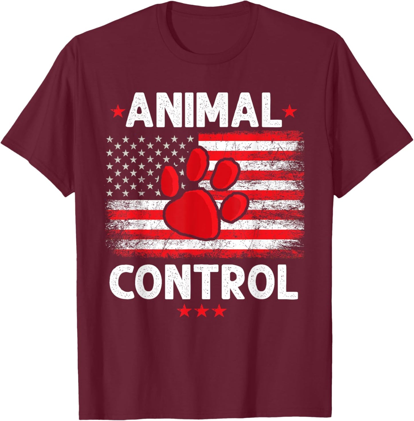 Animal Control Men Women T-Shirt - T-Shirt | Maroon