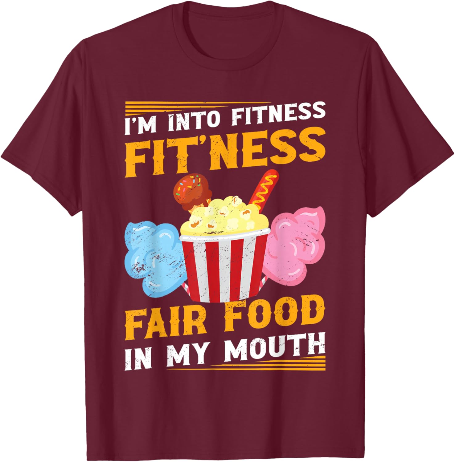 State Fair Funny Fair Week Fair Food Lover T-Shirt - T-Shirt | Maroon
