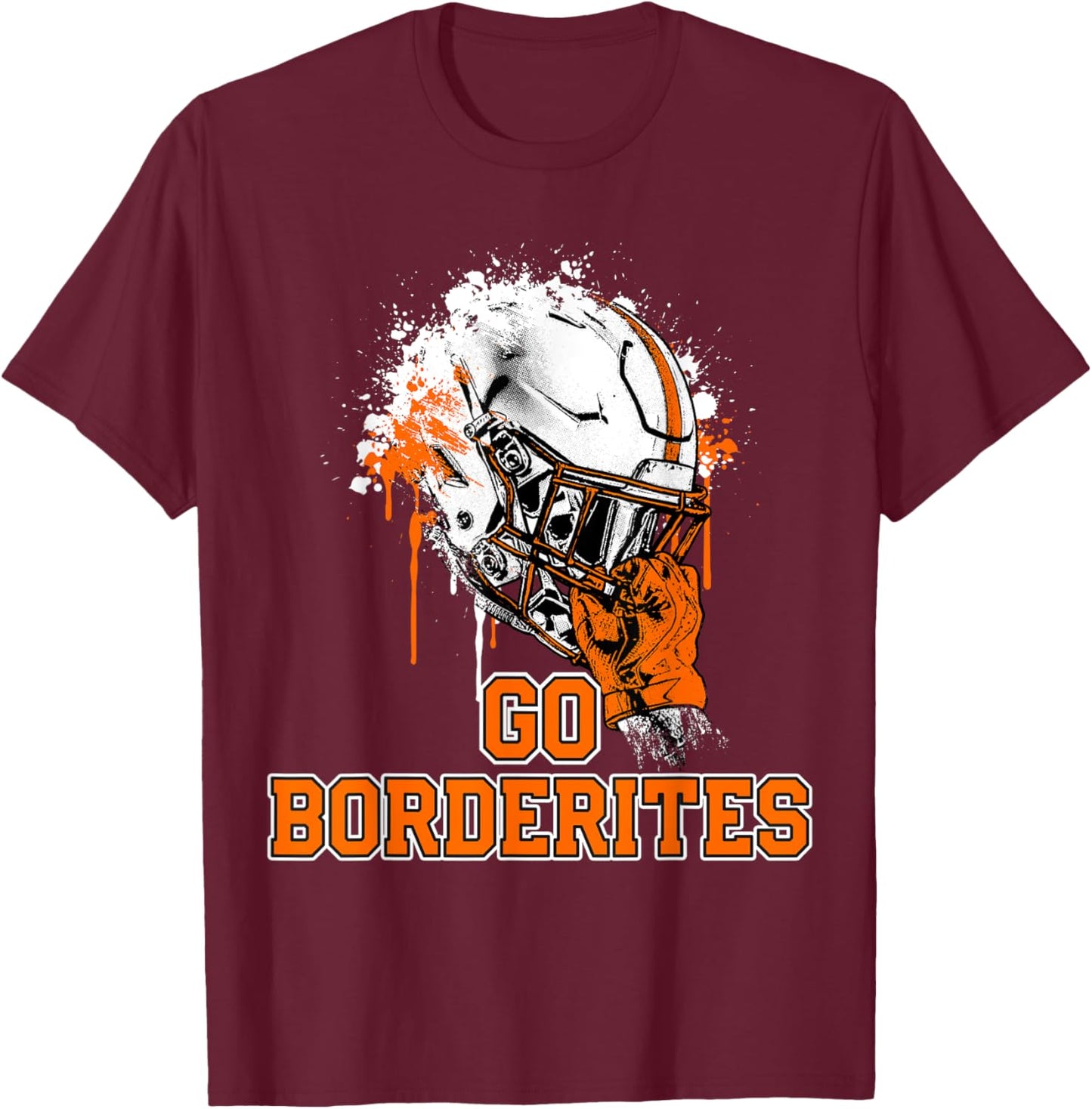Blaine Borderites Rising Helmet GO! T-Shirt - T-Shirt | Maroon