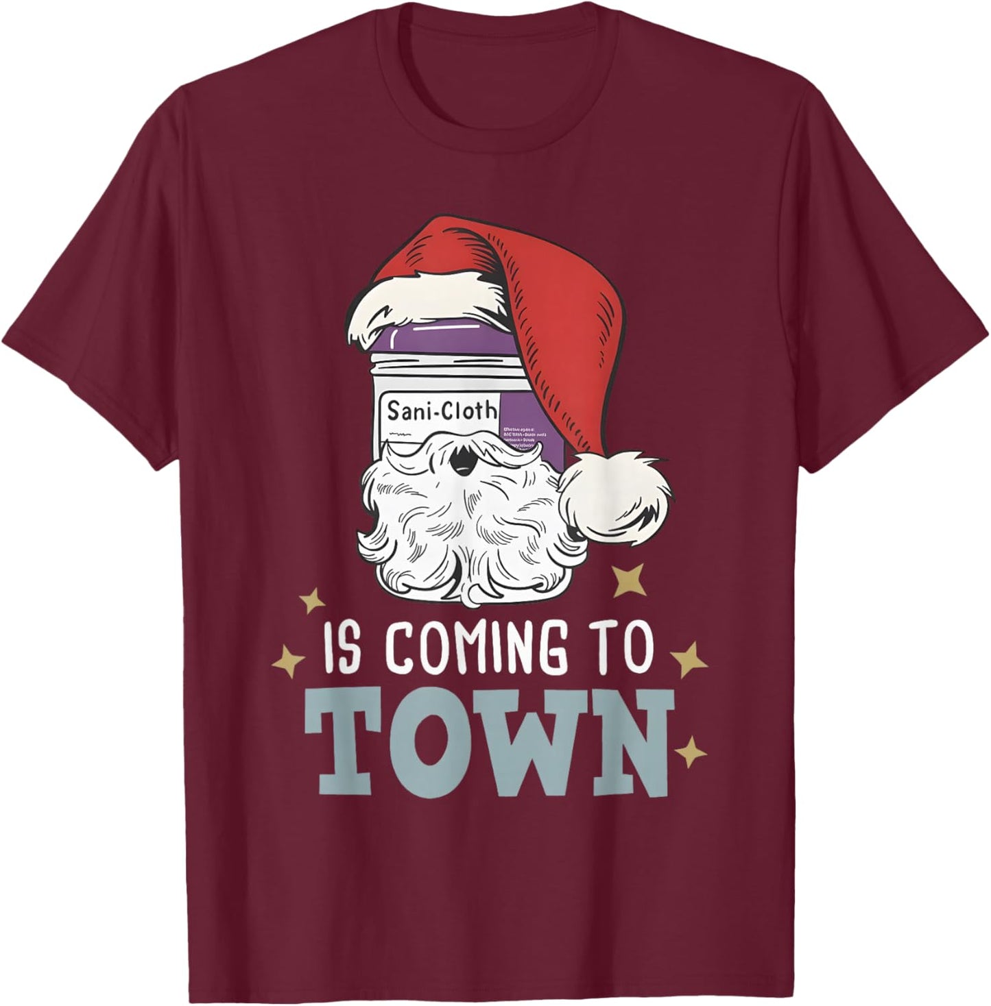 Funny Nurse Christmas Rn Tech Medical Assistant Holiday T-Shirt - T-Shirt | Maroon