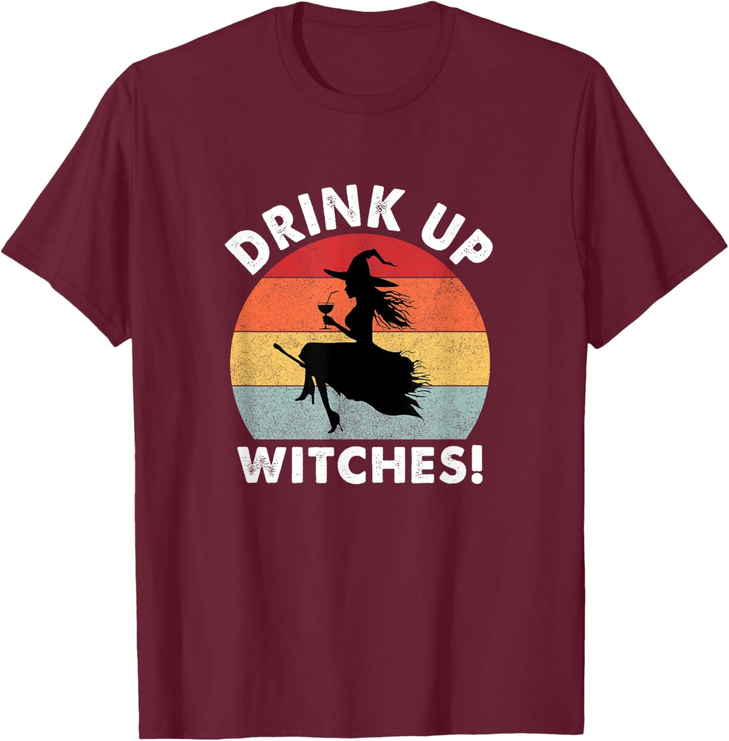 Bartender Halloween: Drink up Witches! T-Shirt - T-Shirt | Maroon