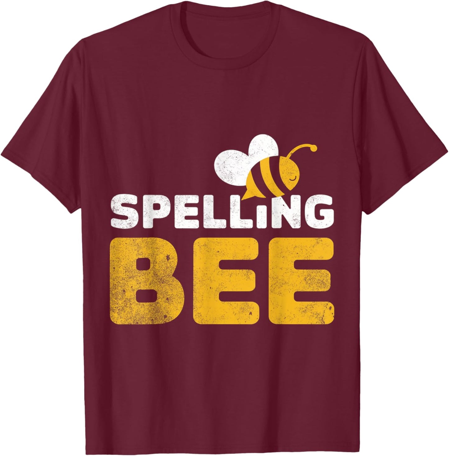 Spelling Bee Buzzing Bee Spelling Competition T-Shirt - T-Shirt | Maroon