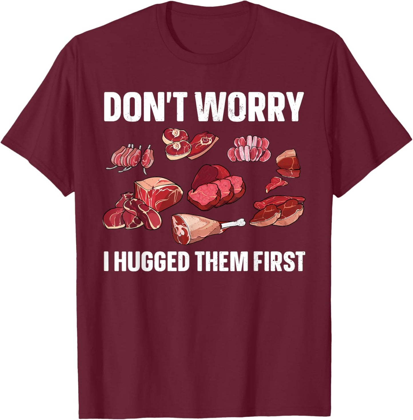 Funny Butcher Design Women Butchery Meat Butcher T-Shirt - T-Shirt | Maroon