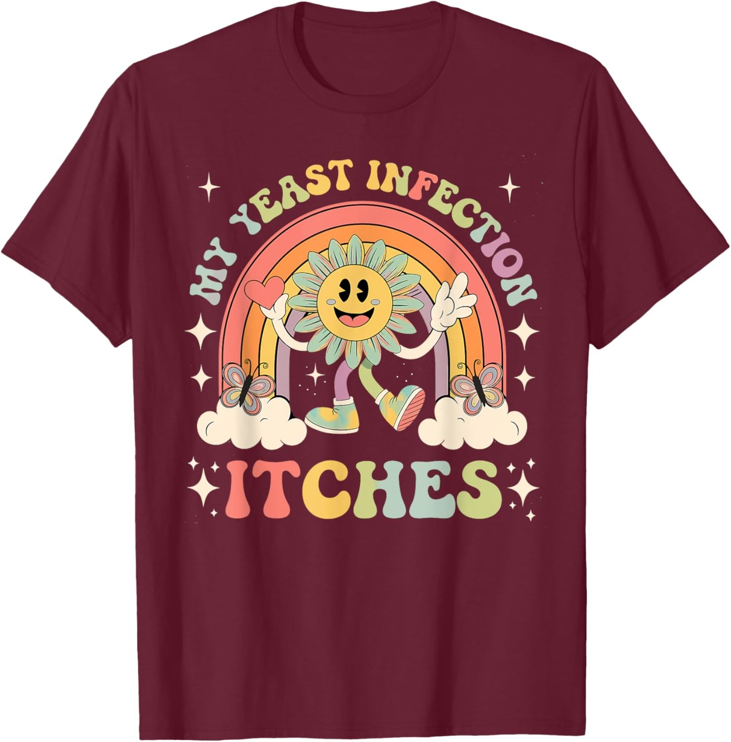 Offensive Designs Raunchy Weird T-Shirt - T-Shirt | Maroon