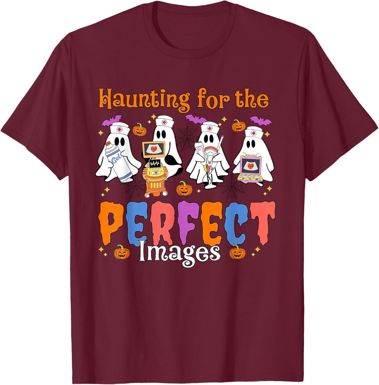 Haunting for the perfect images shirt Rad Tech Halloween T-Shirt - T-Shirt | Maroon