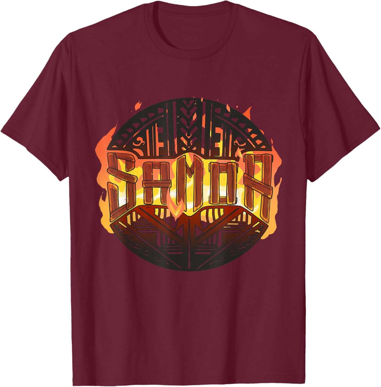 Samoa Family Pride Polynesian South Pacific Tatau Samoan T-Shirt - T-Shirt | Maroon