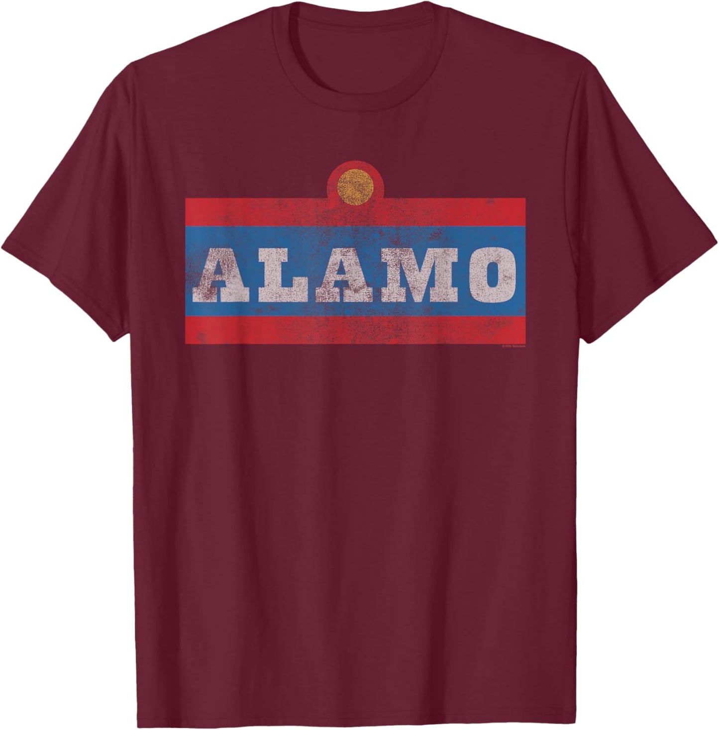 King of The Hill Alamo Beer Logo Cartoon T-Shirt - T-Shirt | Maroon