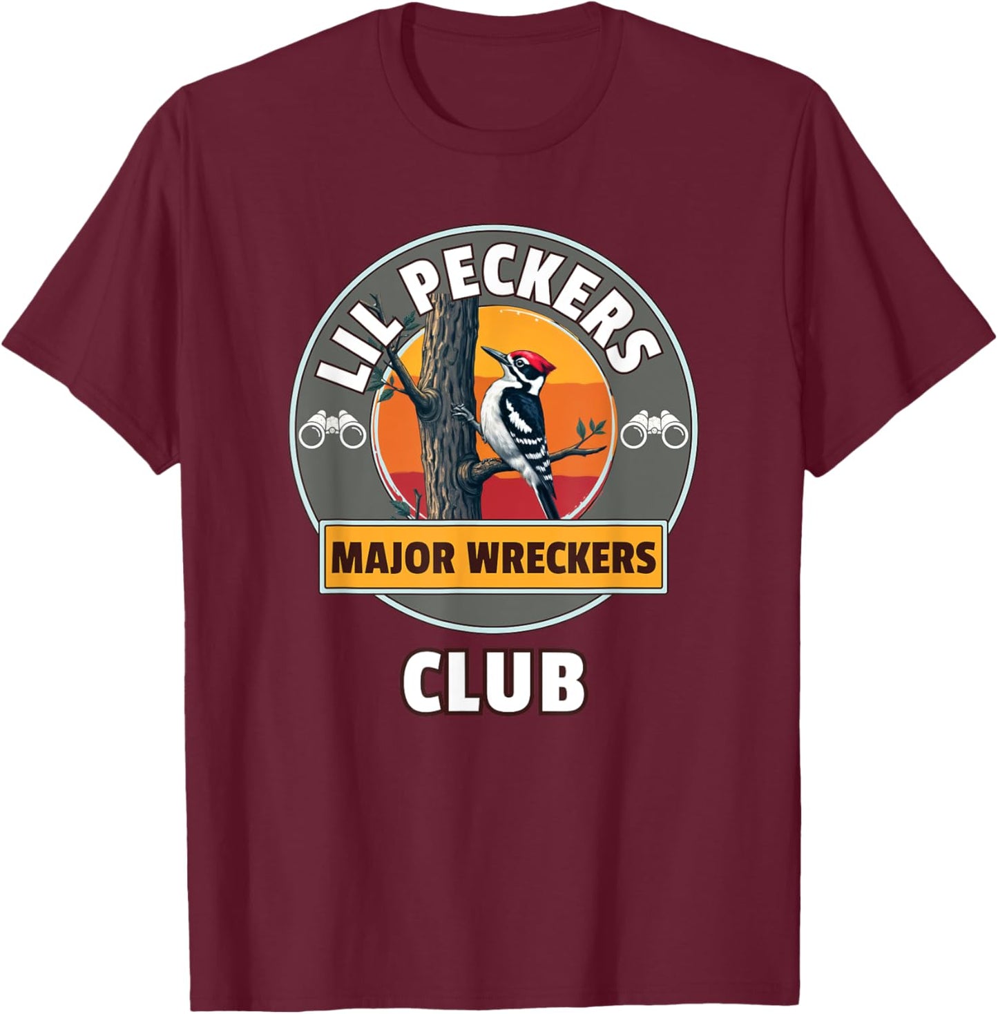 Lil Peckers Major Wreckers Club Men's T-Shirt - T-Shirt | Maroon