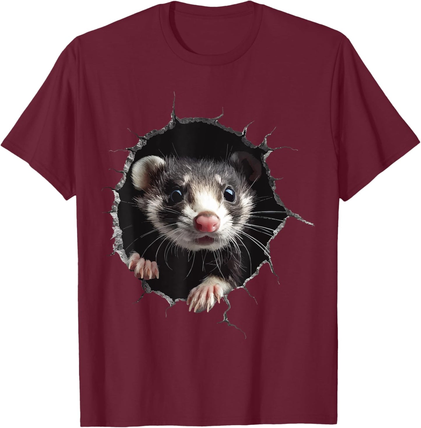 Ferret T-Shirt - T-Shirt | Maroon
