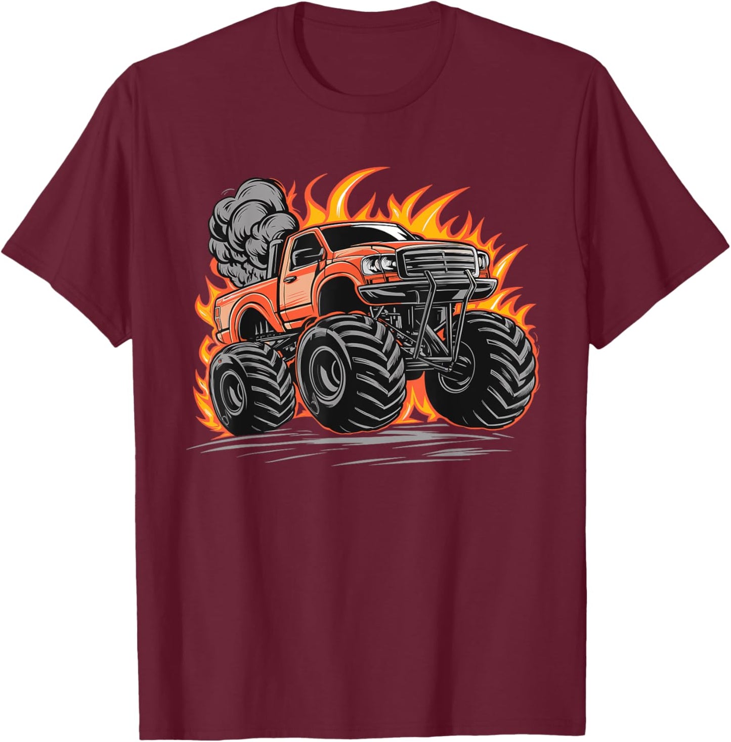 Monster Truck for toddlers Youth & Adults T-Shirt - T-Shirt | Maroon