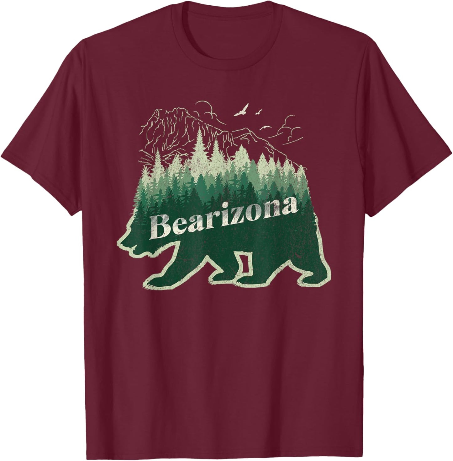 Bearizona Arizona Williams Wildlife Park Bear T-Shirt - T-Shirt | Maroon