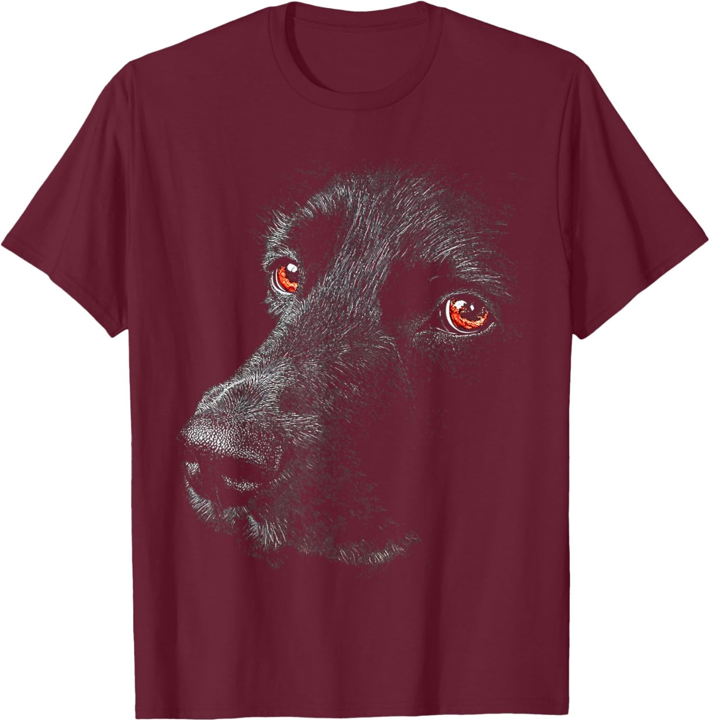 Munsterlander Dog Motif Pet Artwork Munsterlander T-Shirt - T-Shirt | Maroon