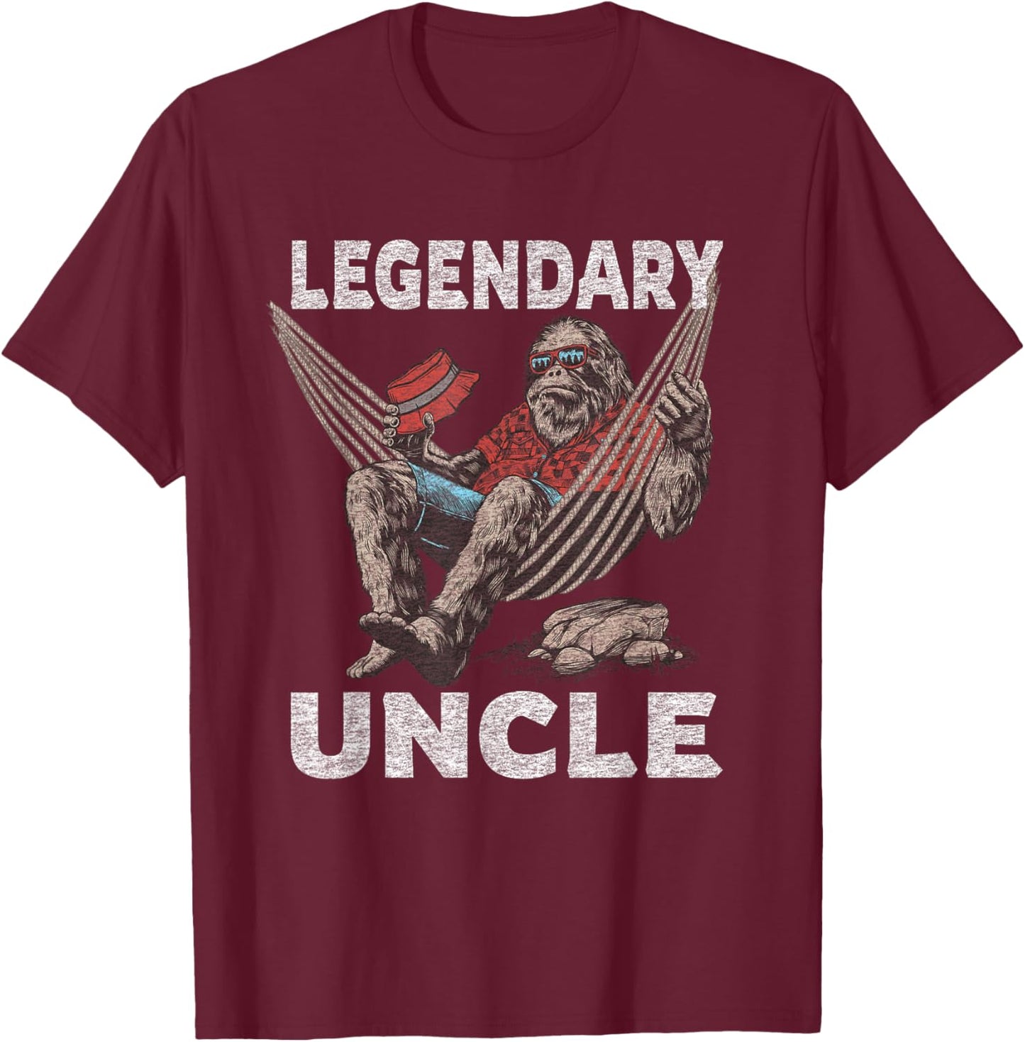 Cartba Uncle Co. Funny Uncle Legendary Saying T-Shirt - T-Shirt | Maroon