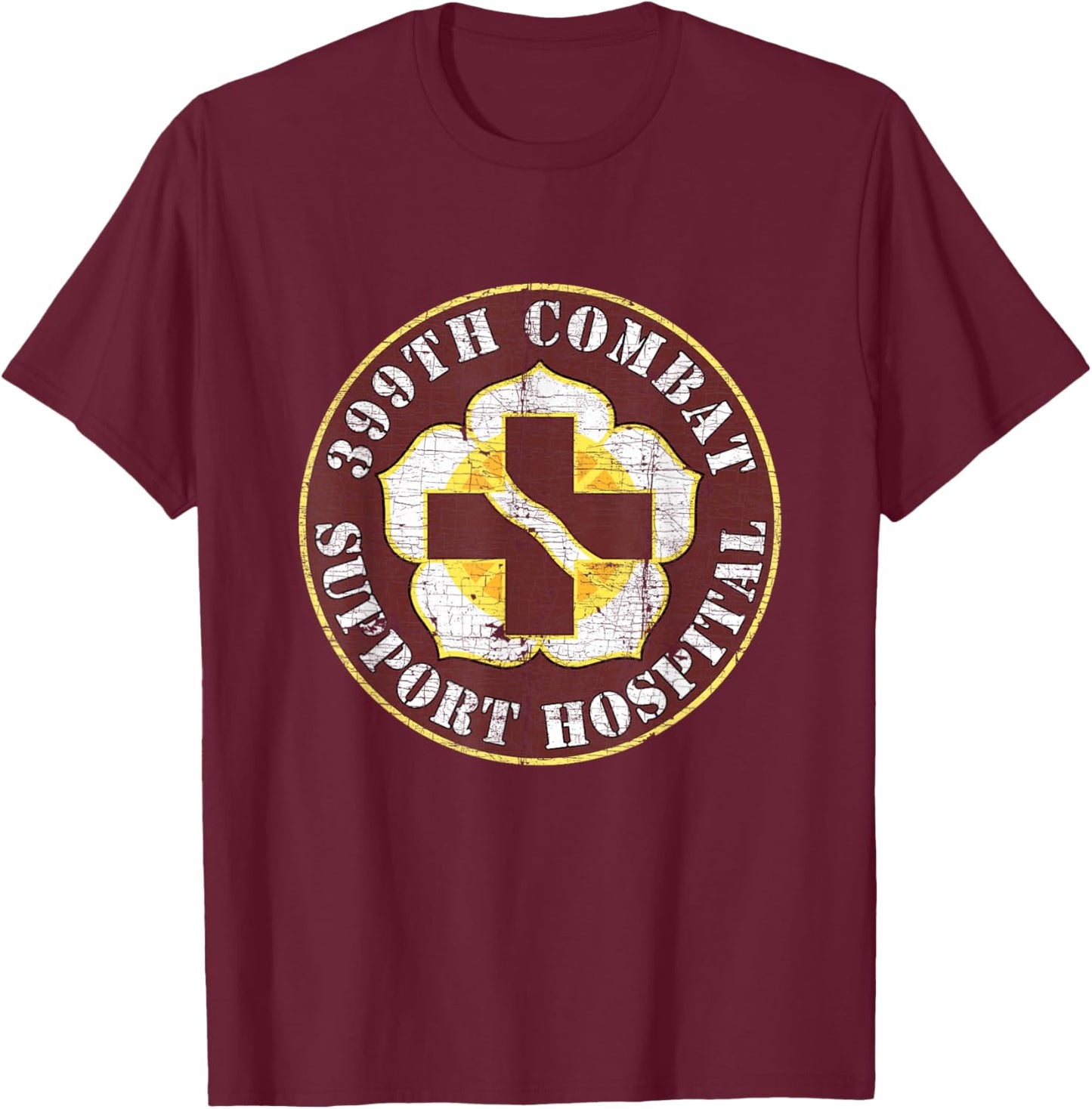 399th Combat Support Hospital Veterans Day Vintage Gifts T-Shirt - T-Shirt | Maroon