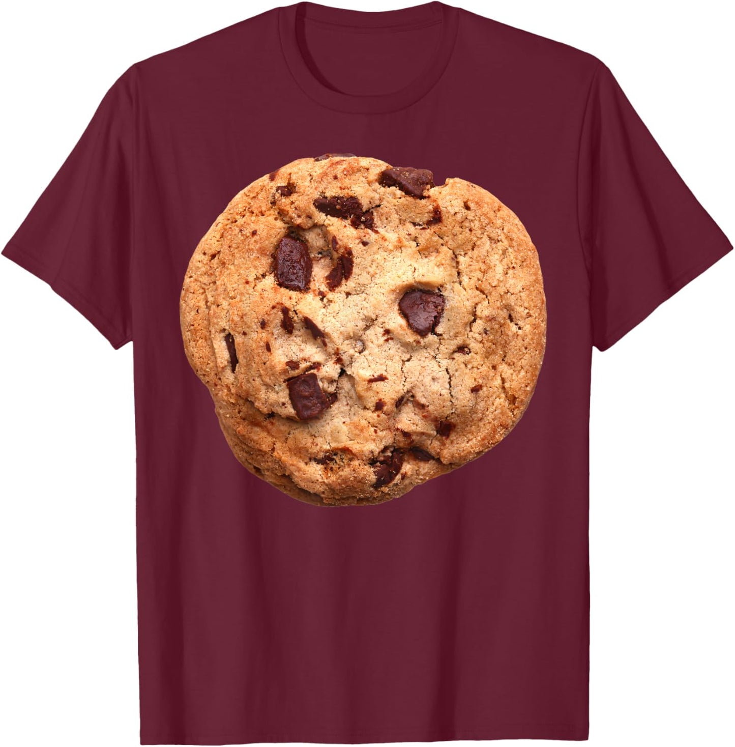 Chocolate Chip Cookie Costume Lazy Party T-Shirt - T-Shirt | Maroon