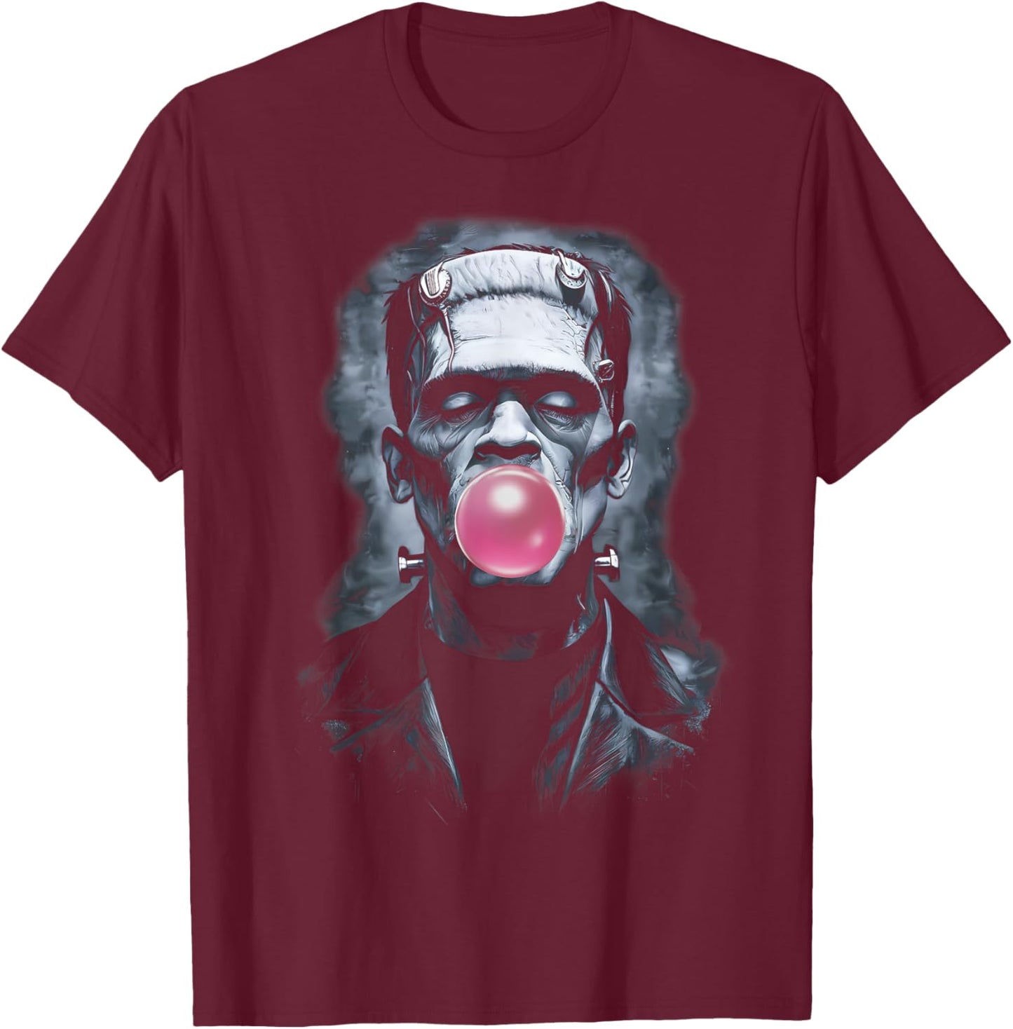 Frankenstein Bubble Gum Bubblegum Pink Chewing Gum T-Shirt - T-Shirt | Maroon