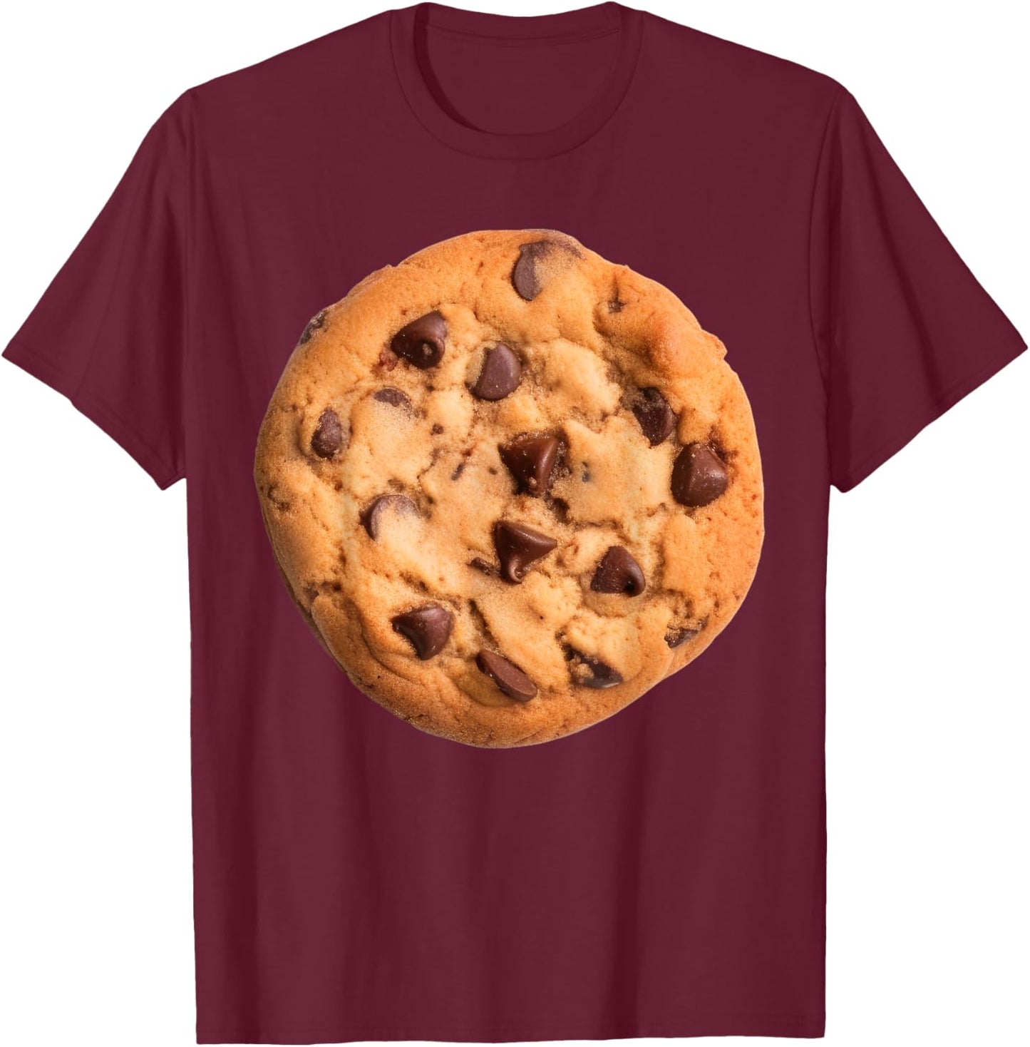 Chocolate Chip Cookie Costume Lazy Party T-Shirt - T-Shirt | Maroon